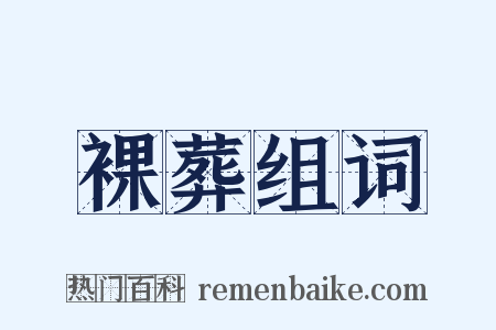 裸葬组词是什么意思的图片